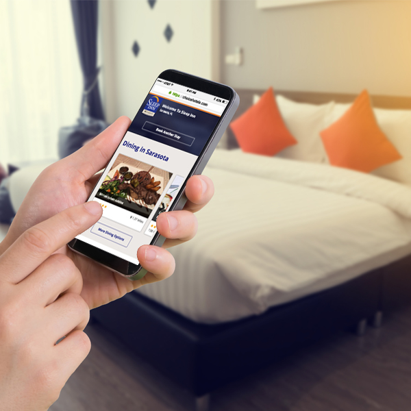 Choice Hotel wifi Landing Page on Mobile Device